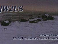 JW2US  - CW Year: 2015 Band: 17, 20m Specifics: IOTA EU-063 Hopen island