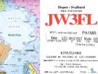 JW3FL  - CW Year: 2001 Band: 15, 17m Specifics: IOTA EU-063 Hopen island