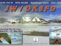 JW/DK8FD  - CW Year: 2013 Band: 20m Specifics: IOTA EU-026 Spitsbergen island