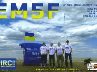 EM5F  - CW - SSB Year: 2016 Band: 15, 20m Specifics: IOTA EU-191 Fericirii (Nova Zemlya) island