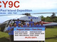 CY9C  - CW - SSB Year: 2016 Band: 17, 20m Specifics: IOTA NA-094 Saint Paul island