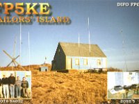 FP5KE  - SSB Year: 2001 Band: 15, 17, 20m Specifics: IOTA NA-032 Aux Marins island
