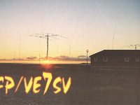 FP/VE7SV  - CW - SSB Year: 2004 Band: 12, 17m Specifics: IOTA NA-032 Miquelon island