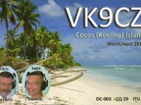 VK9CZ  - CW - SSB Year: 2017 Band: 12, 15, 17, 20m Specifics: IOTA OC-003 West island