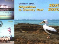 3D2CI | 3D2CY  - CW | SSB Year: 2001 Band: 10, 15m | 10, 12, 17, 20m Specifics: IOTA OC-112 Conway Reef