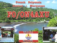 FO/ON4AXU  - SSB Year: 2004 Band: 20m Specifics: IOTA OC-046 Moorea island