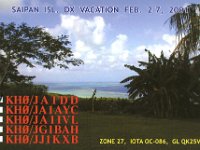 KH0/JA1DD | KH0/JJ1KXB  - CW Year: 2001 Band: 12m | 30m Specifics: IOTA OC-086 Saipan island