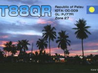 T88QR  - SSB Year: 2016 Band: 20m Specifics: IOTA OC-009 Koror island
