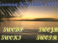 5W0DP  - CW Year: 2003 Band: 17m Specifics: IOTA OC-097 Upolu island