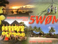 5W0M  - CW Year: 2013 Band: 15m Specifics: IOTA OC-097 Savai'i island