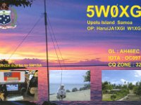5W0XG  - CW Year: 2016 Band: 20m Specifics: IOTA OC-097 Upolu island