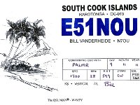 E51NOU  - CW Year: 2011 Band: 10m Specifics: IOTA OC-013 Rarotonga island