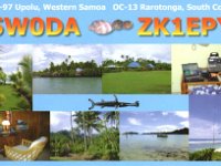 ZK1EPY  - CW Year: 2001 Band: 10m Specifics: IOTA OC-013 Rarotonga island