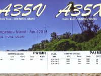 A35V | A35X  - CW | SSB Year: 2014 Band: 10m | 12, 15, 17m Specifics: IOTA OC-049 Tongatapu island