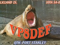 VP8DEF  - CW Year: 2002 Band: 10m Specifics: IOTA SA-002 East Falkland island