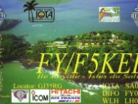 FY/F5KEE  - SSB Year: 2000 Band: 10m Specifics: IOTA SA-020 Royale island