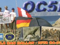 OC5I  - CW Year: 2006 Band: 17, 20m Specifics: IOTA SA-073 San Gallan island