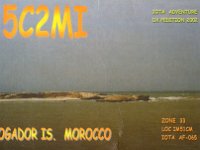 5C2MI  -  CW - SSB Year: 2002 Band: 10, 17m Specifics: IOTA AF-065 Mogador island