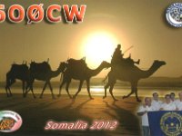 6O0CW  - CW - SSB Year: 2012 Band: 10, 12, 20m Specifics: Galkayo, Puntland (Puntland State of Somalia)