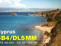 5B4/DL5MM  - CW Year: 2000 Band: 10, 12, 17m Specifics: IOTA AS-004 mainland Cyprus