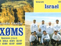 4X0MS  - CW Year: 2004 Band: 12, 15, 17, 20m Specifics: Masada Castle