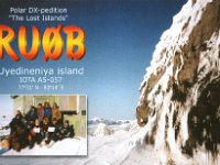 RU0B (F)  - CW - SSB Year: 2001 Band: 10, 12, 17, 20, 40m Specifics: IOTA AS-057 Uyedineniya island