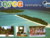 8Q7CG  - SSB Year: 2002 Band: 10, 12m Specifics: IOTA AS-013 Dhiffushi island. North Central Province, Alifu Dhaalu (Southern Ari) Atoll