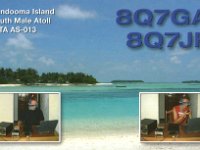 8Q7GA  - CW Year: 2004 Band: 12, 17m Specifics: IOTA AS-013 Kandooma (Kandoomaa fushi) island. North Central Province, Kaafu (Malé) Atoll