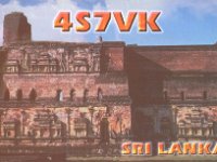4S7VK  - SSB Year: 2000 Band: 10m Specifics: IOTA AS-003 mainland Sri Lanka