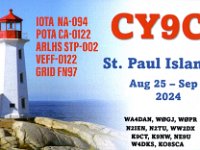 CY9C (F)  - FT8 - SSB Year: 2024 Band: 10, 12, 17m Specifics: IOTA NA-094 Saint Paul island. ARLHS STP-002 Saint Paul Island (North) lighthouse