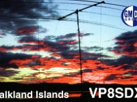 VP8SDX  - CW - SSB Year: 2001 Band: 10, 12, 15, 17, 20, 30, 40m Specifics: IOTA SA-002 East Falkland island