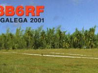 3B6RF (F)  -  CW - FM - SSB Year: 2001 Band: 10, 12, 15, 17, 30m Specifics: IOTA AF-001 North island