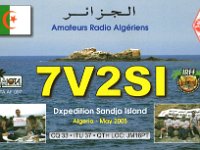 7V2SI  -  CW - SSB Year: 2005 Band: 17, 20m Specifics: IOTA AF-097 Sandja island