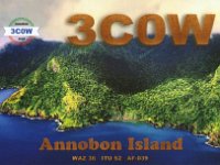 3C0W  -  CW - SSB Year: 2018 Band: 12, 15, 17m Specifics: IOTA AF-039 Annobon island