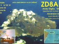 ZD8AD  -  SSB Year: 2005 Band: 12, 17m Specifics: IOTA AF-003 mainland Ascension