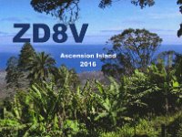 ZD8V  -  CW Year: 2016 Band: 15m Specifics: IOTA AF-003 mainland Ascension