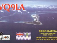 VQ9LA  -  CW - SSB Year: 2004, 2005, 2008 Band: 10, 12, 15, 17, 20, 30m Specifics: IOTA AF-006 Diego Garcia island