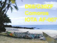 D68/G3OZF  -  CW - SSB Year: 2000 Band: 10m Specifics: IOTA AF-007 Grande Comore island
