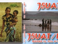 J5UAT/p  -  SSB Year: 2003 Band: 10, 15, 20m Specifics: IOTA AF-020 Bubaque island