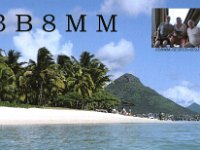 3B8MM  -  CW Year: 2007, 2008, 2011 Band: 10, 17m Specifics: IOTA AF-049 mainland Mauritius