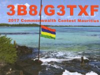 3B8/G3TXF  -  CW Year: 2017 Band: 17m Specifics: IOTA AF-049 mainland Mauritius