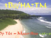 3B8/HA7TM  -  CW Year: 2005 Band: 15m Specifics: IOTA AF-049 mainland Mauritius