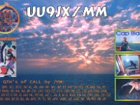 UU9JX/mm -(18° 20' S 11° 25' E)-  -  CW Year: 2004 Band: 17m Specifics: Maritime mobile