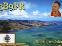 3B9FR  -  CW - SSB Year: 2013, 2015 Band: 10, 12m Specifics: IOTA AF-017 mainland Rodrigues