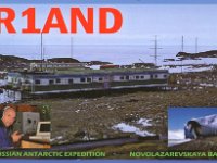 R1AND  - CW Year: 2007 Band: 17m Specifics: IOTA AN-016 mainland Antarctica. Novolazarevskaya Station. Princess Astrid Coast, Queen Maud Land. Part of the Antarctica territorial claim of Norway south of 60°S (Norwegian sector: 44°38’E-20°W)