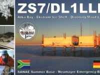 ZS7/DL1LLL  -  SSB Year: 2012 Band: 10m Specifics: IOTA AN-016 mainland Antarctica. SANAE Summer Base and Neumayer Emergency Base. Princess Martha Coast, Queen Maud Land. Part of the Antarctica territorial claim of Norway south of 60°S (Norwegian sector: 44°38’E-20°W)