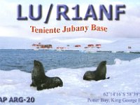 LU/R1ANF  -  CW  Year: 2006 Band: 17, 20m Specifics: IOTA AN-010 King George island. Teniente Jubany Station