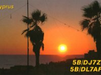 5B/DJ7ZG | 5B/DL7AFS  - SSB  Year: 2005 Band: 12, 17m | 12, 15, 20m Specifics: IOTA AS-004 mainland Cyprus