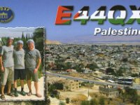 E44QX  - CW - SSB Year: 2016 Band: 12, 15, 17, 20m Specifics: Jericho, West Bank