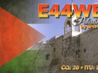 E44WE  - SSB Year: 2017 Band: 12, 17, 20m Specifics: Beit Jala, West Bank